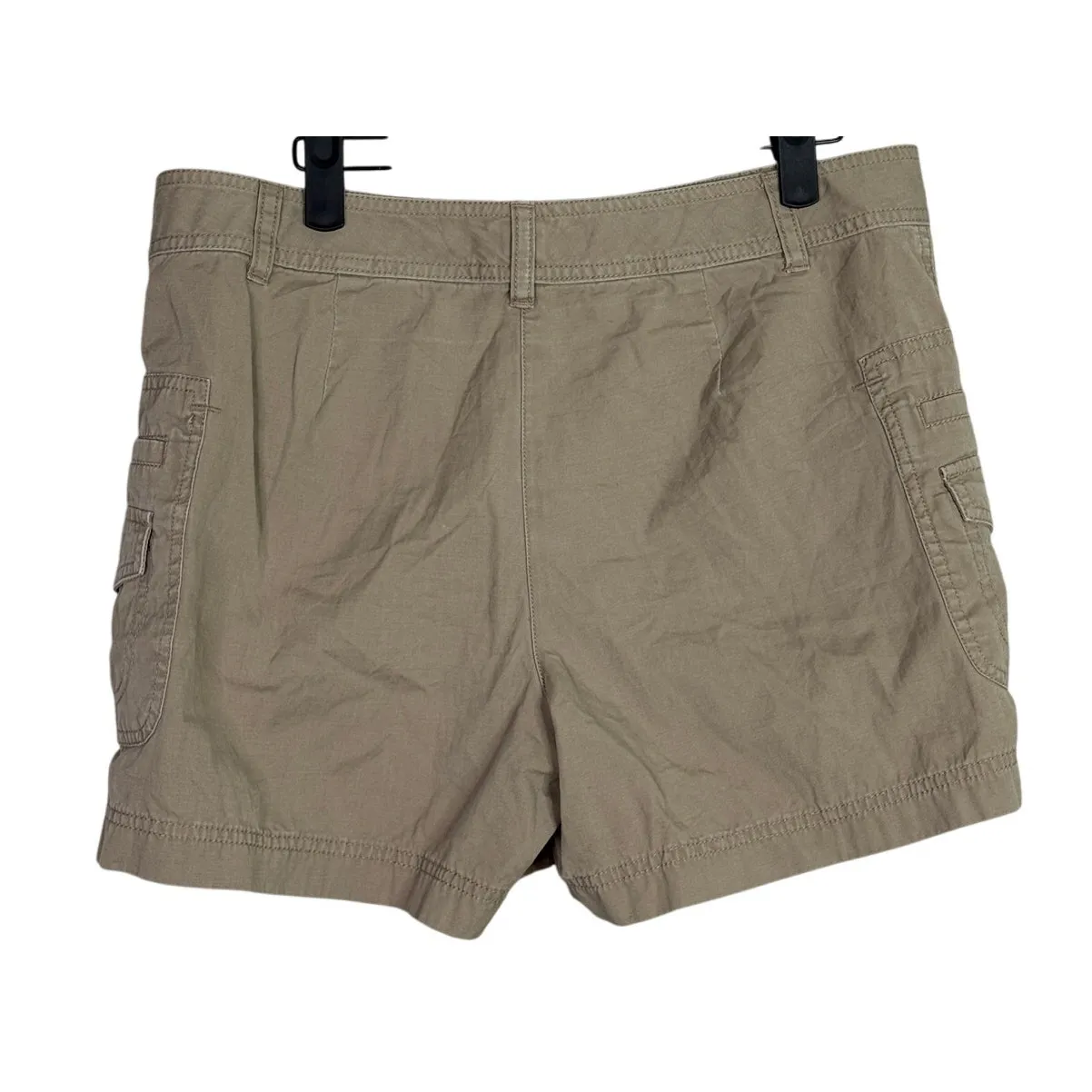 J. Crew Cotton Classic Chino Utility Flat Front Pocket Casual Shorts 10 Khaki - Image 4