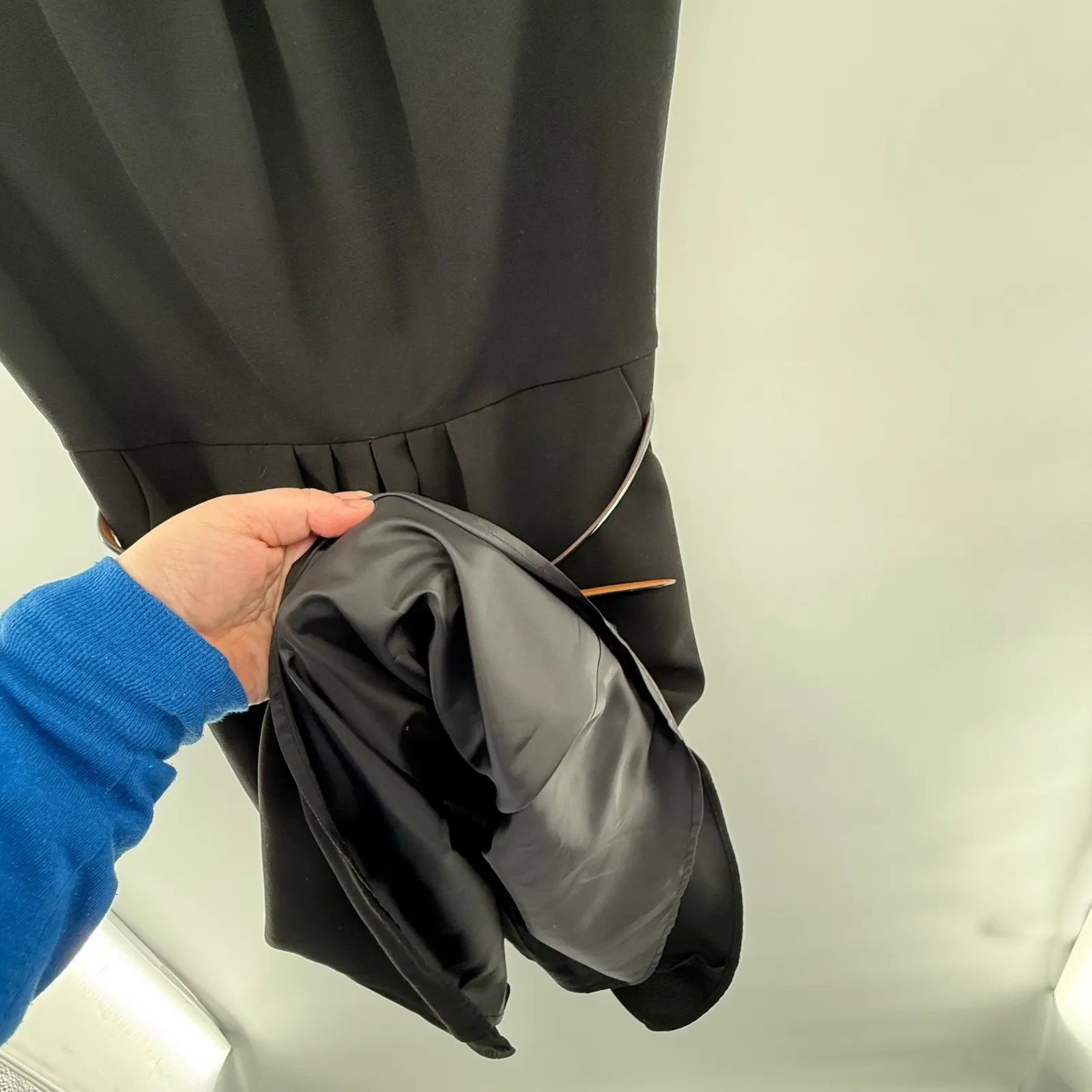 Calvin Klein Black Belted Sheath Dress  Office‎ Career Lined Classic Women's 10 - Image 5