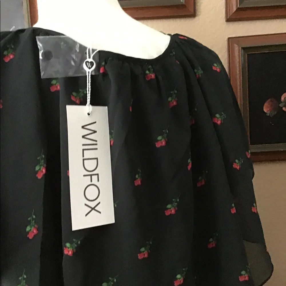 Wildfox Bethany ruffle floral blouse, size m - Image 5