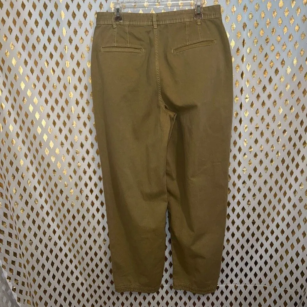 NWOT Free People CYA later skate trousers pants slacks tan size 12 - Image 3