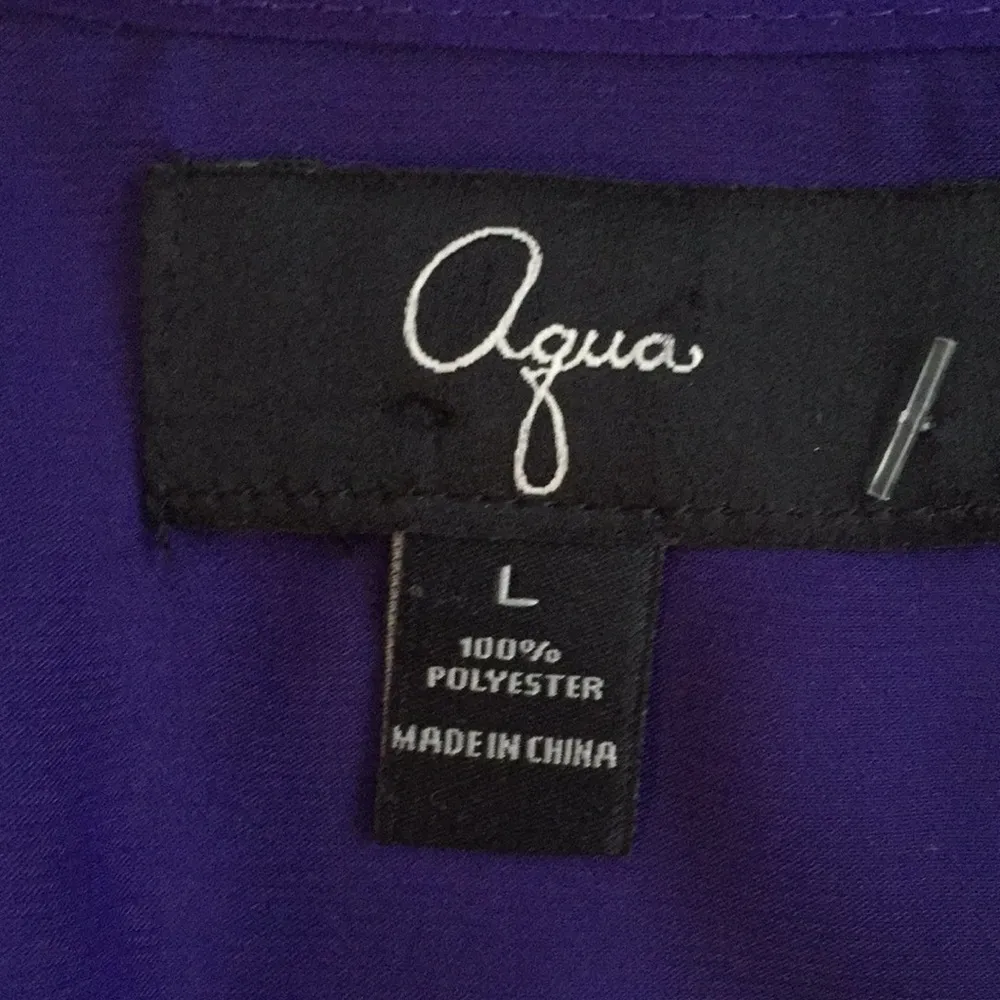 Purple and black silky dress - Image 7