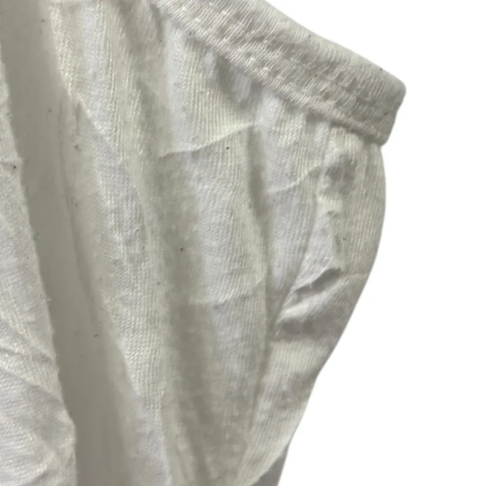 Maurices White Solid Lace Trim Crinkle Camisole Tank Spaghetti Straps 0 or 14 - Image 14