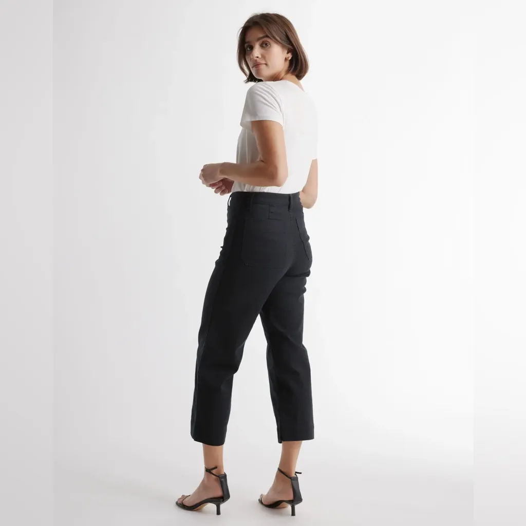 NWT Quince Organic Stretch Cotton Twill Wide - Image 2