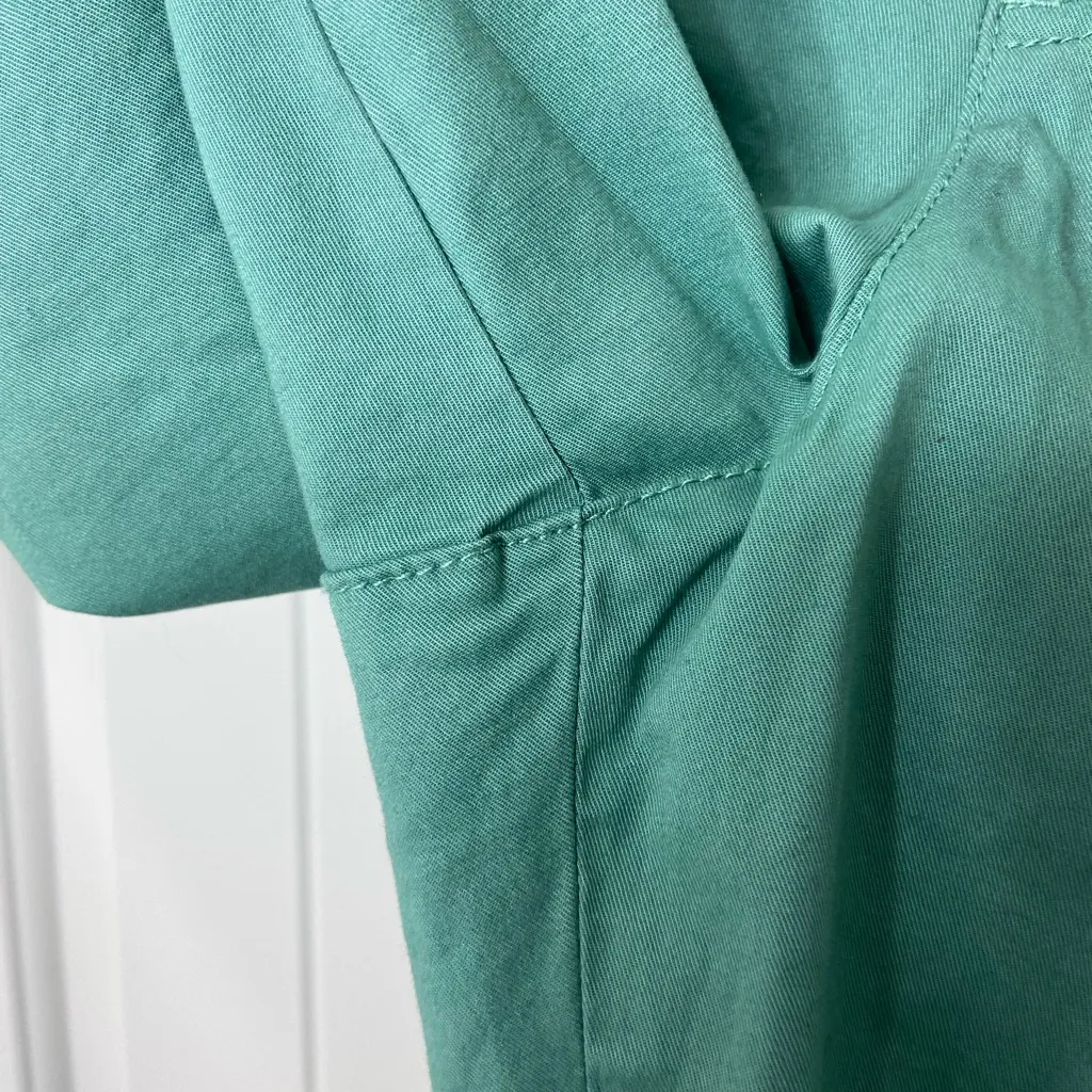 Gloria Vanderbilt women’s green soft‎ waistband tie cinched hem capri pants 10 - Image 2