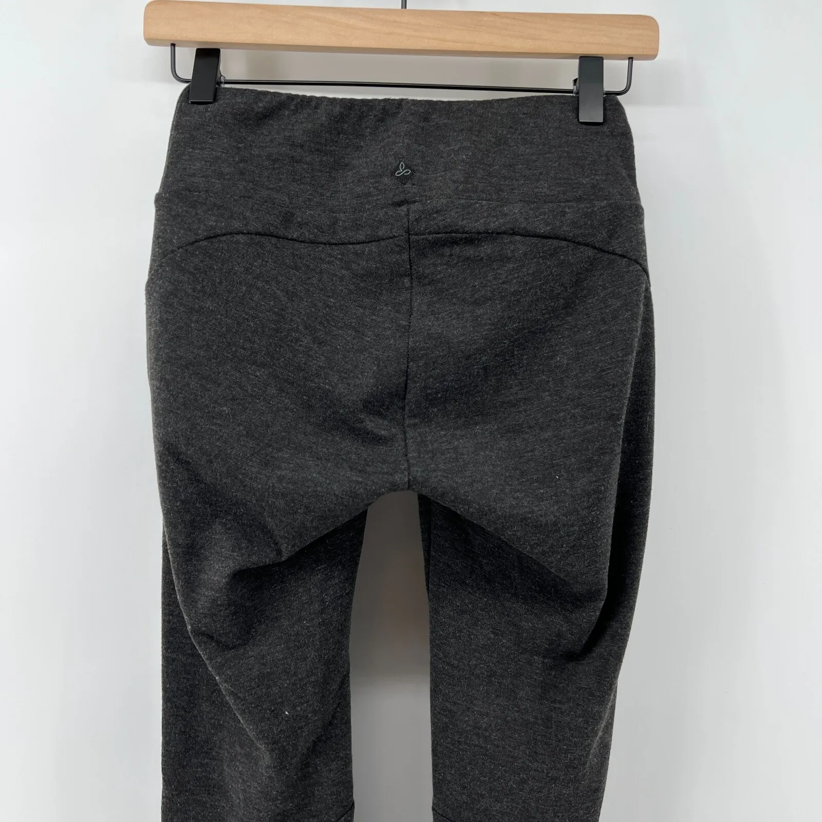 PrAna Women S‎ Charcoal Gray Compression Moto Full Length 28" Leggings Yoga Gym - Image 4