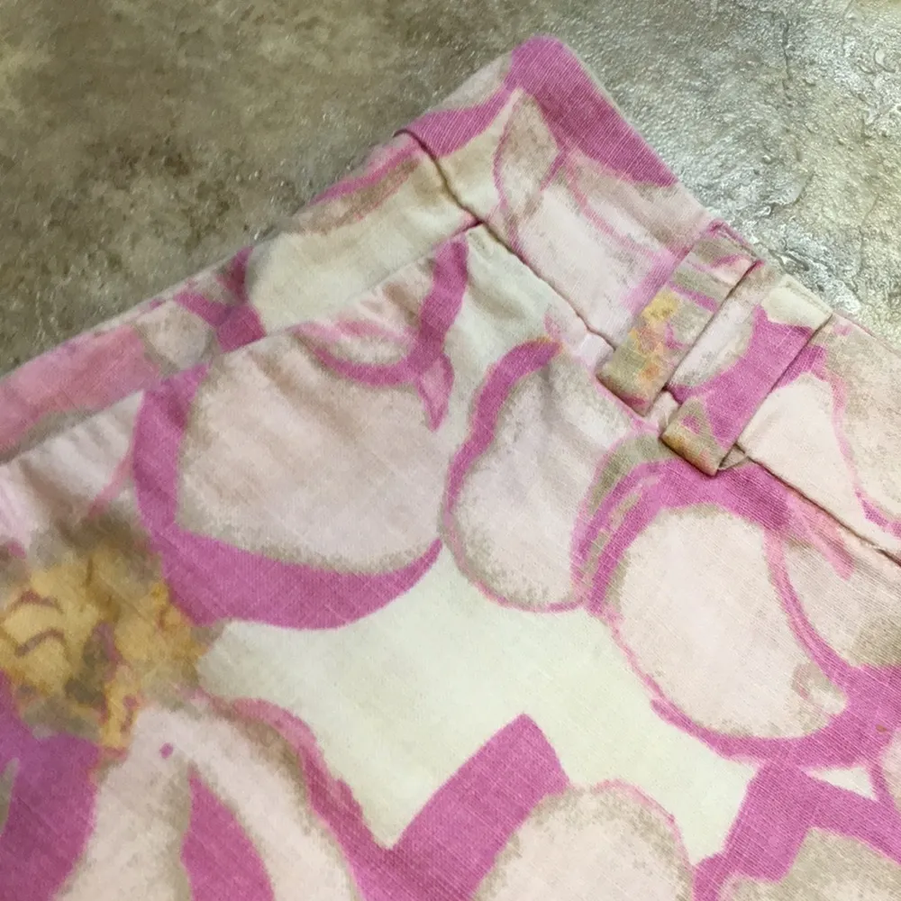 loft floral linen shorts - Image 3