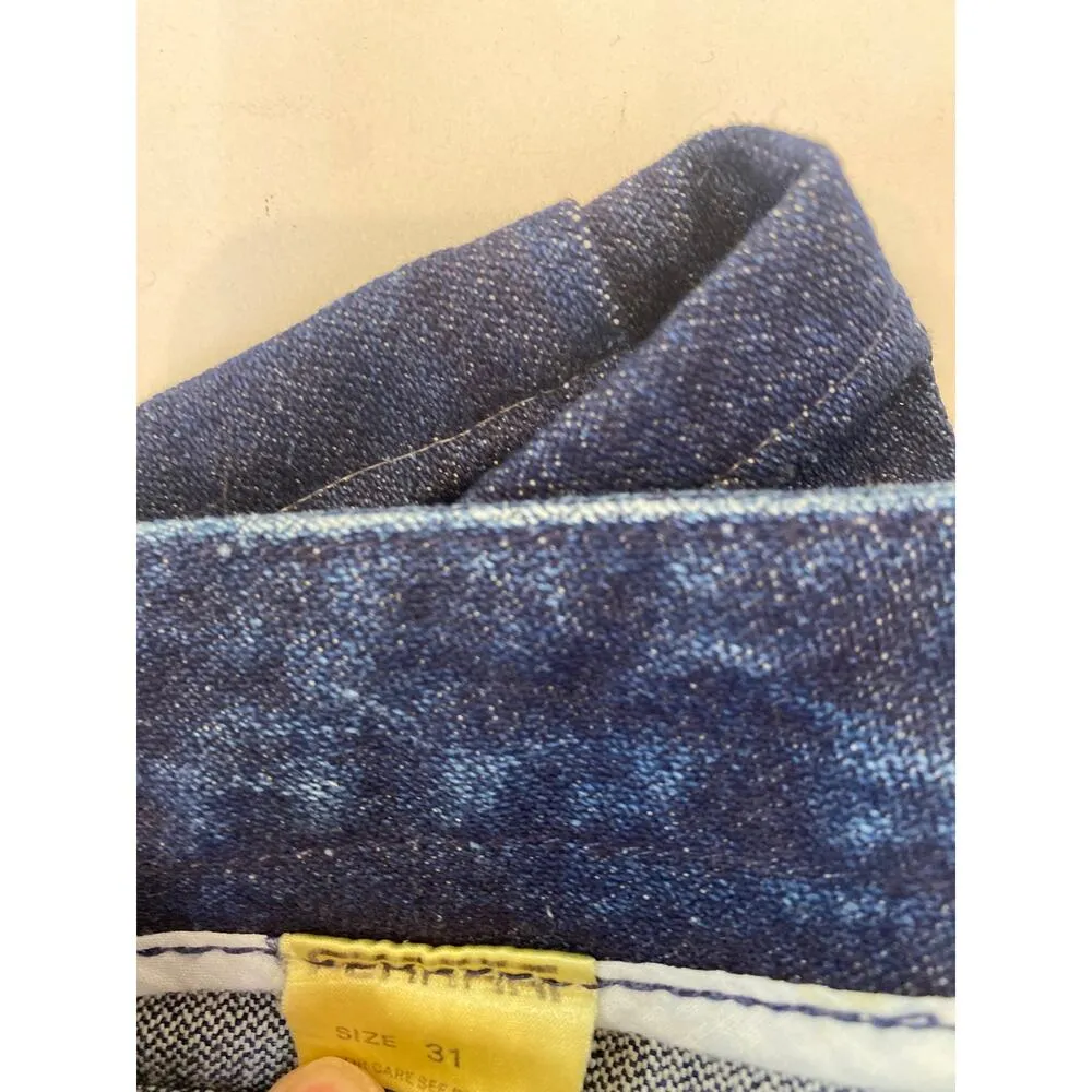 Ferrari Vintage Dark Blue Denim Straight Leg High Rise Jeans EUC Sz 29 Long - Image 6