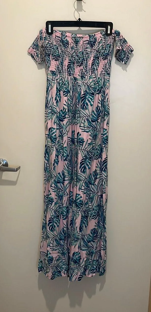 Tropical Print Maxi Dress - Image 4