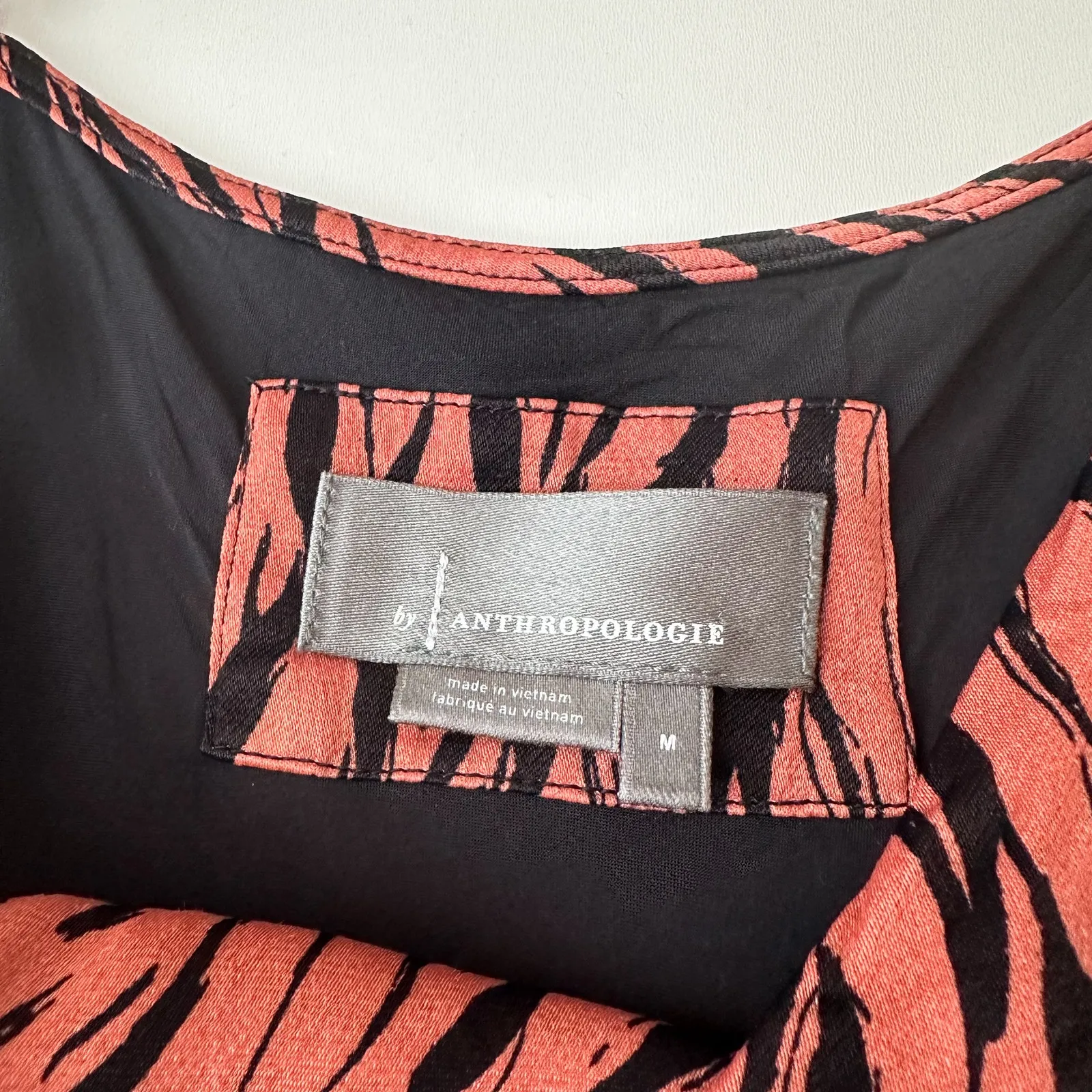 Anthropologie Elyse Zebra Midi Slip Dress - Image 4