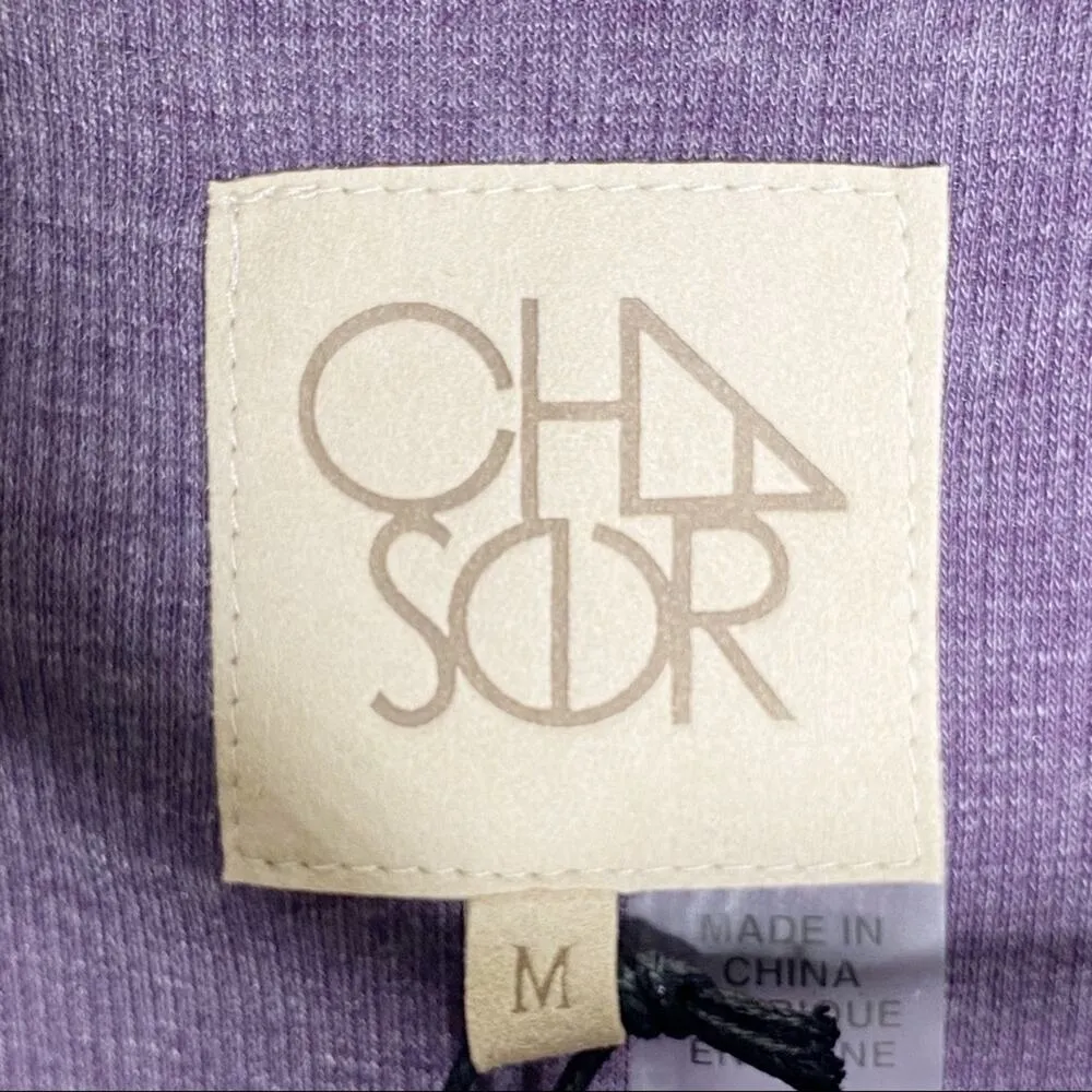 NWT Chaser Purple Vintage Rib Vented Sleeve Shirttail Long Sleeve Shirt Medium - Image 4