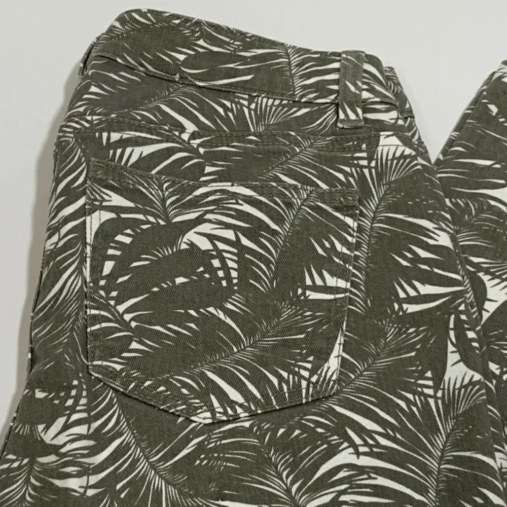 Talbots Signature Crop Palm Print Pant - Image 3