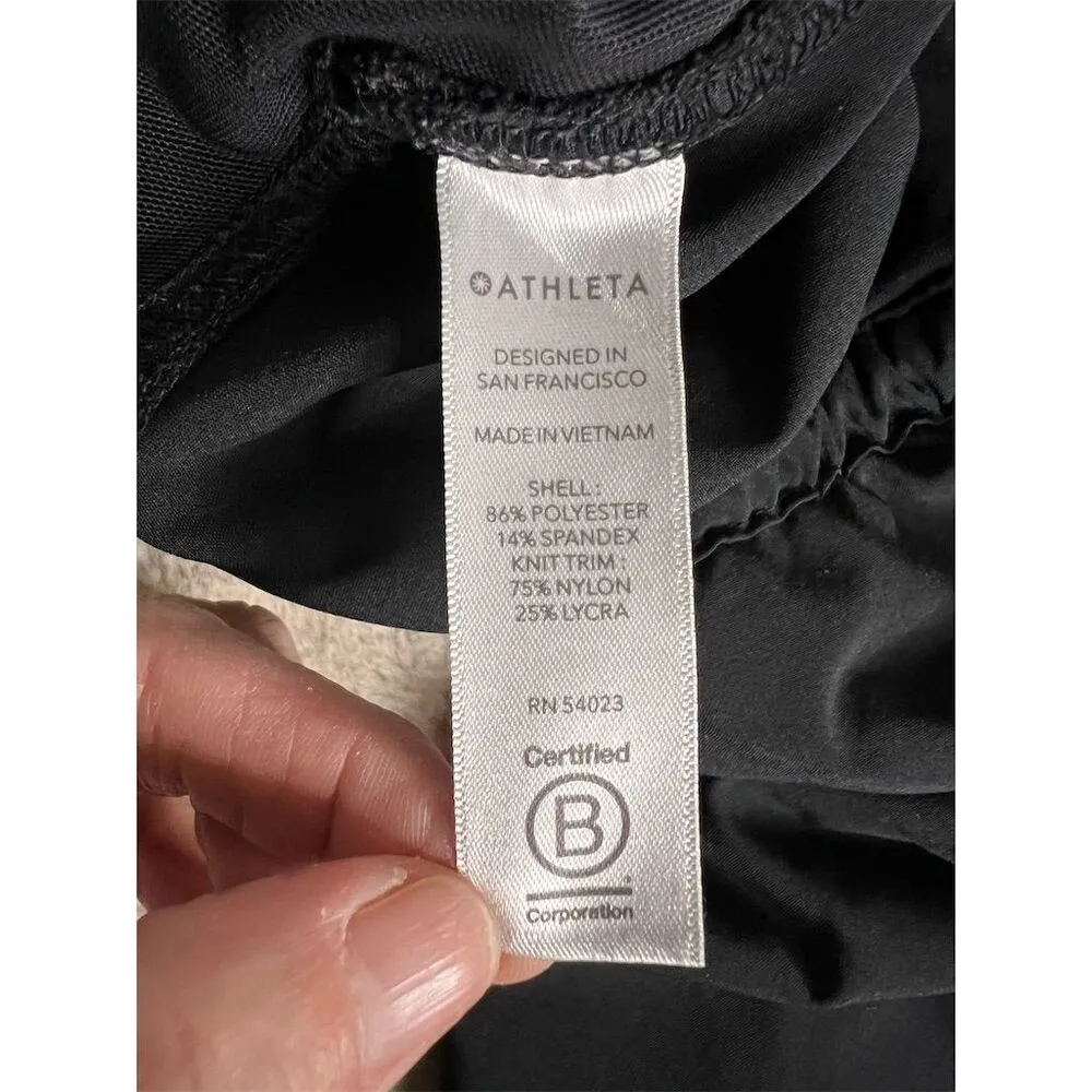 Athleta Women's Jogger Pants Size 8 Black Ruched Casual Tapered Leg - Image 5