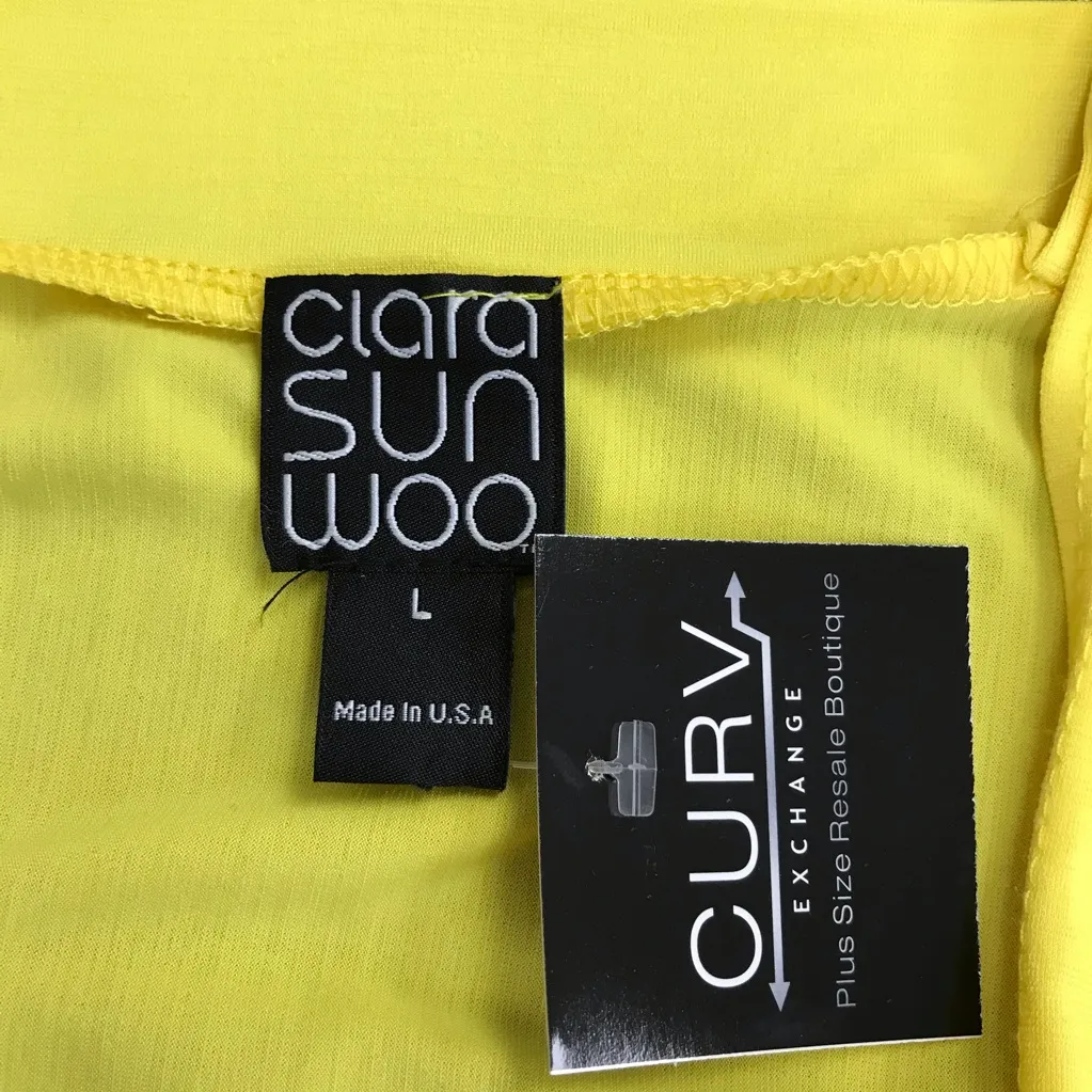 Clara Sunwoo Yellow and Green Ombre Cold Shoulder Tunic - Image 4