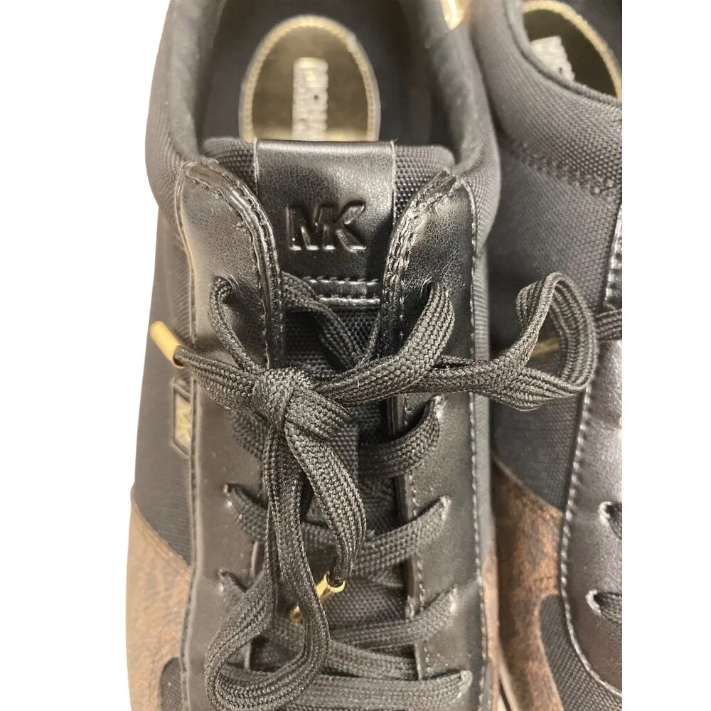 Michael Kors women designer sneakers brown black 10M SKU 1294 - Image 7
