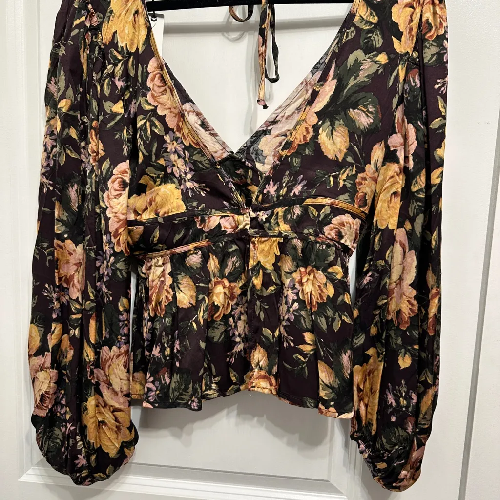 Olivaceous Floral‎ Blouse - Black and Yellow - Image 10