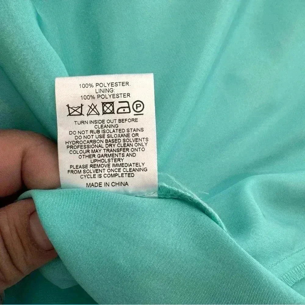 Jane Norman peach Strapless dress size Blue Size 10 - Image 10