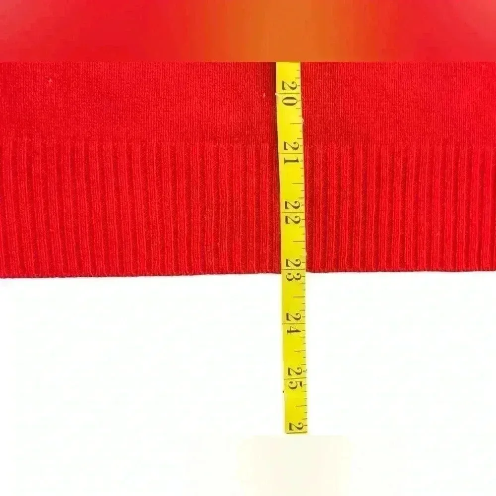 Verve Ami’ Red Reverse Sequin Women’s Ugly Christmas Sweater Small Gift Coal - Image 10