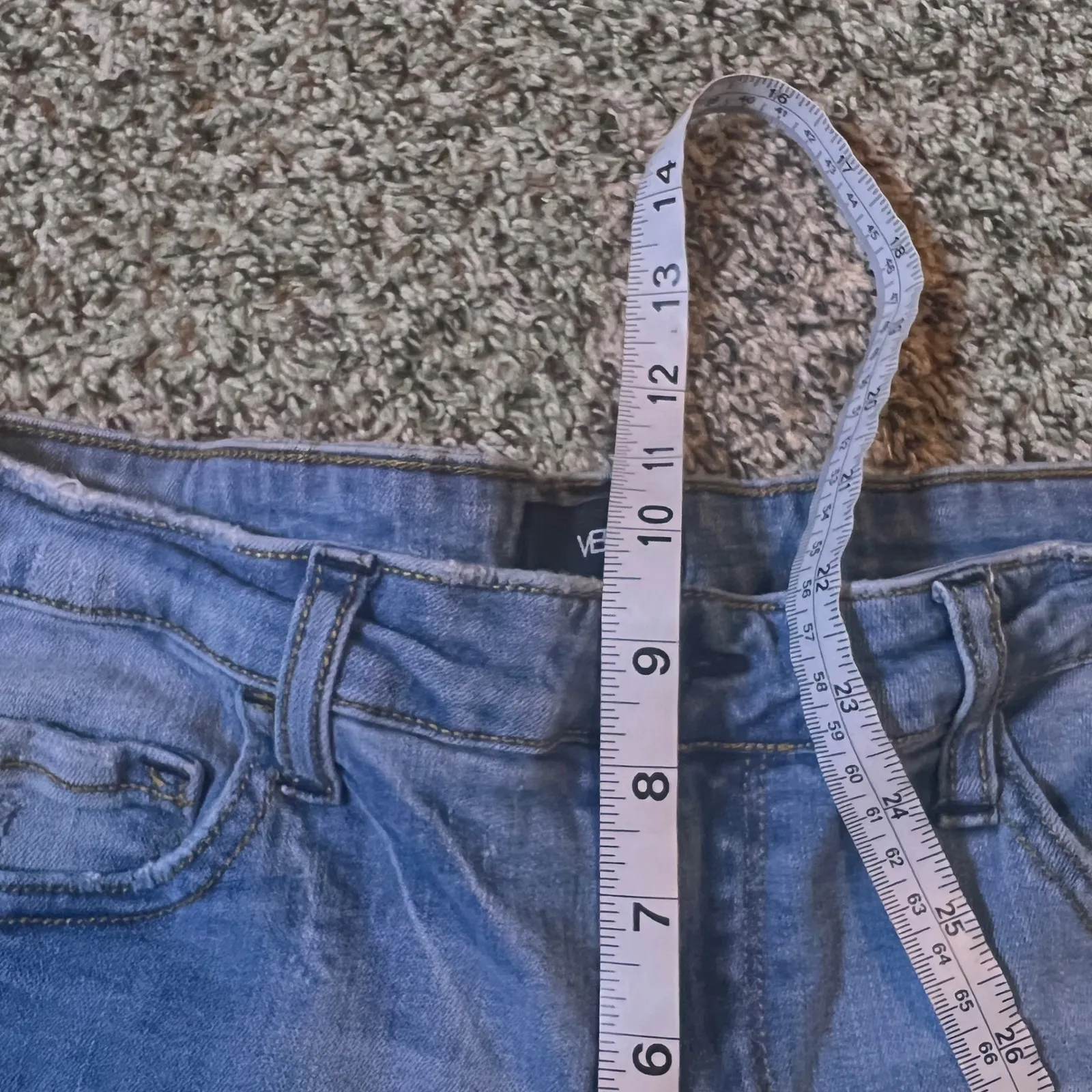 VERVET Women's Size 30 Light Wash Denim Ankle Skinny Fray‎ Hem Jeans - Image 7