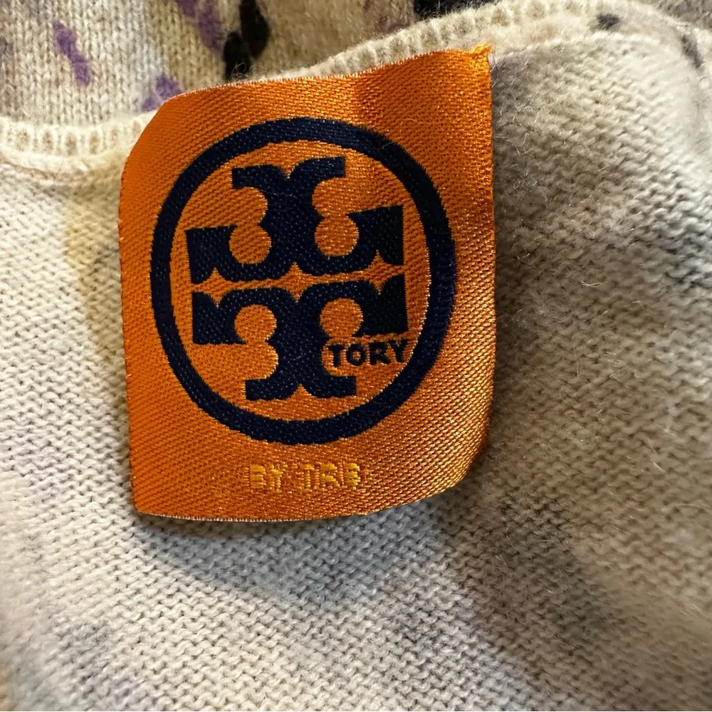 Tory Burch Women's V-Neck Speckled Lightweight Sweater Top Size XS - Image 8