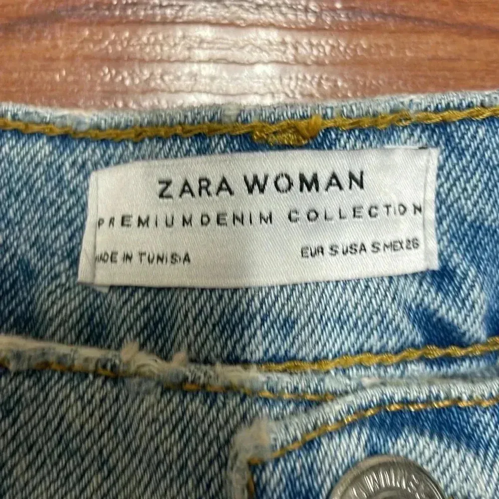 COPY - Zara Pearl Denim Skirt size small - Image 5