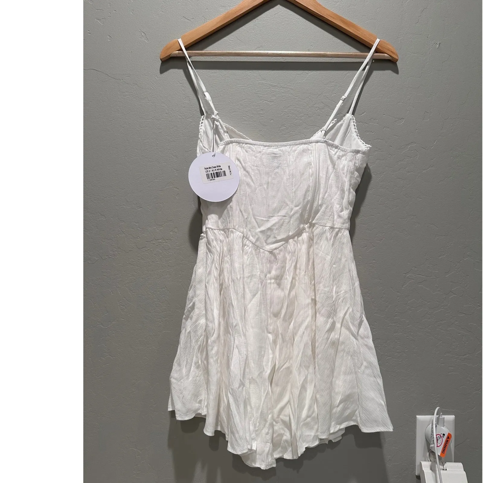 NWT Princess Polly White Ryrie Mini Dress Size US 2 Fairycore Girly Beach - Image 3
