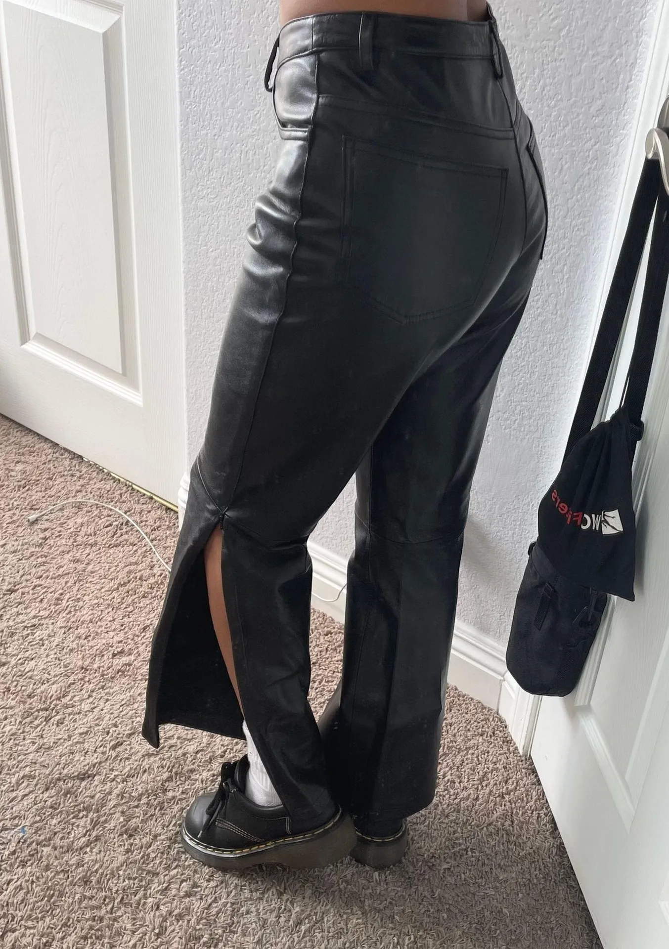 Vintage  leather pants  Y2K - Image 2