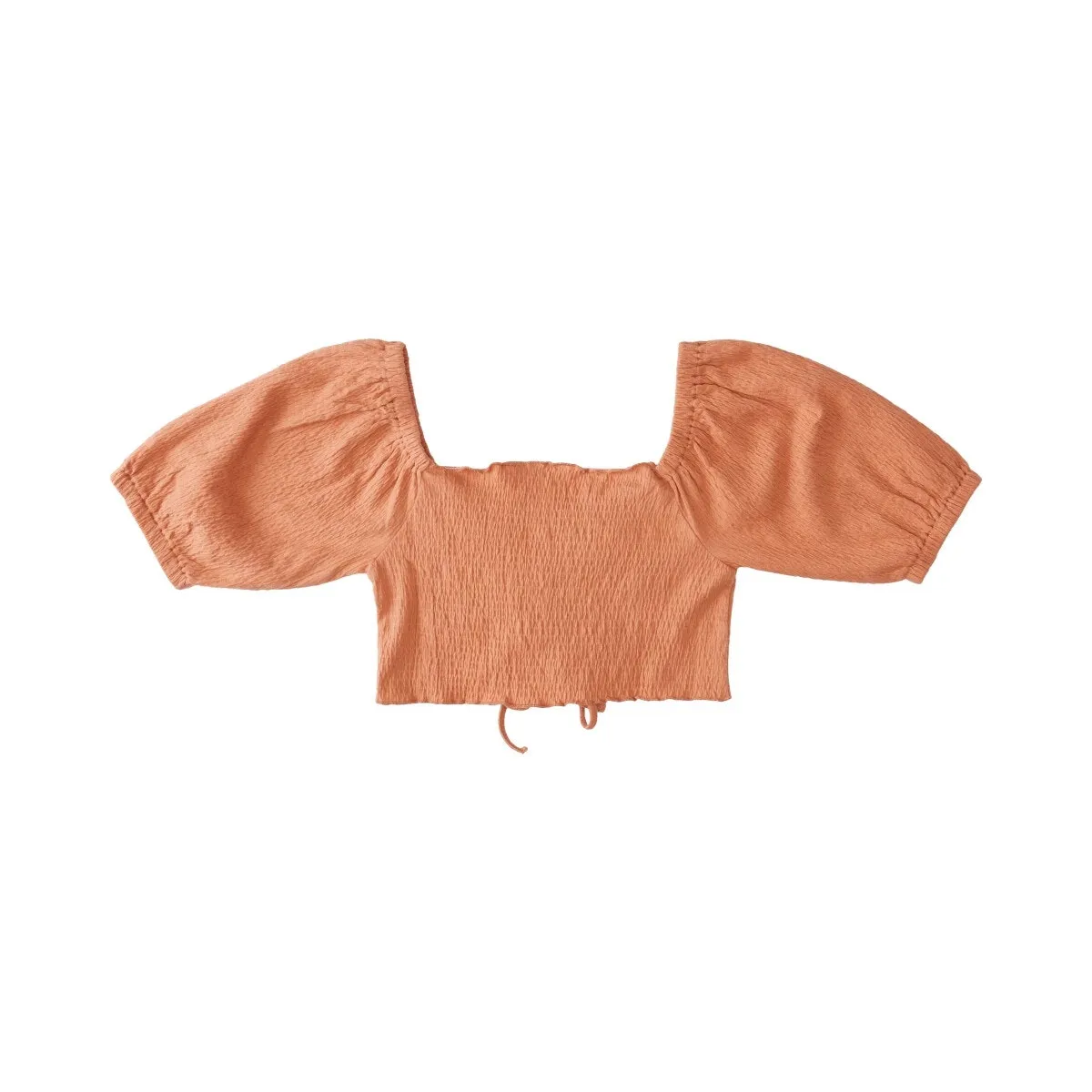 ROXY Flirty Walk Crop Top Size Small S Cinch Cord FEMININE SOFT GIRL ESTHETIC - Image 2