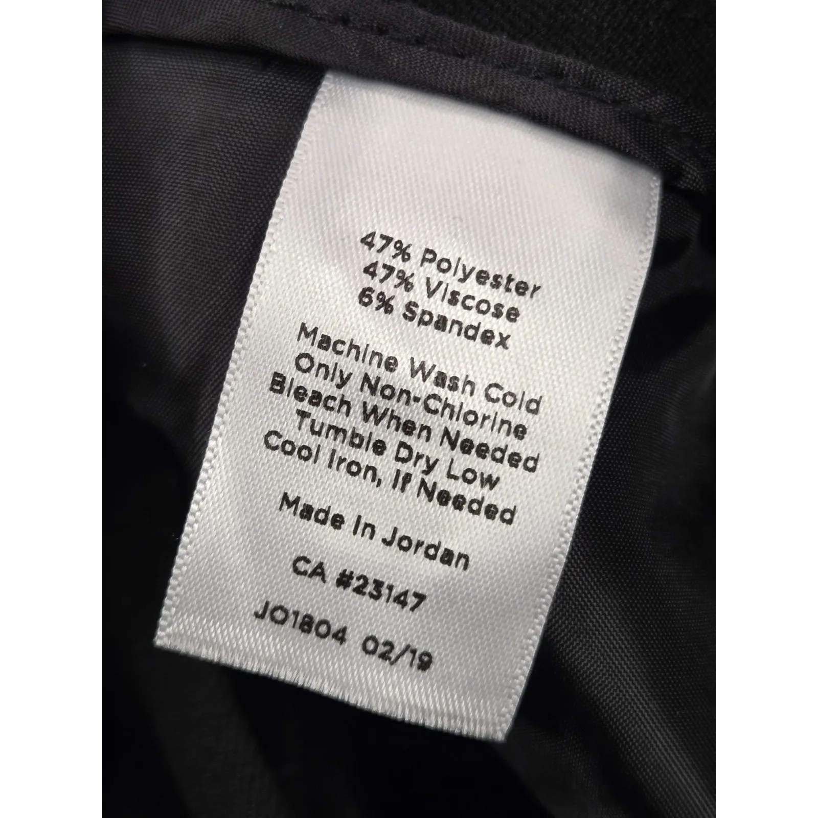 Talbots  Barely Boot Dress Pants Stretch Black Blue Size 16 - Image 3