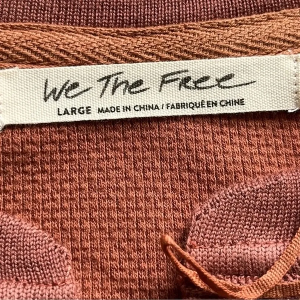 Free People Mikah Layering Cuff Size L Thermal Top Knitted Long Sleeves & Fitted - Image 7