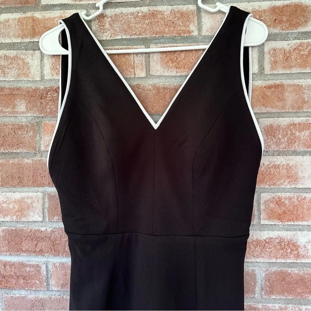 Dress The Population Gianna Low Back Sheath Dress Women’s Medium Black Midi - Image 5