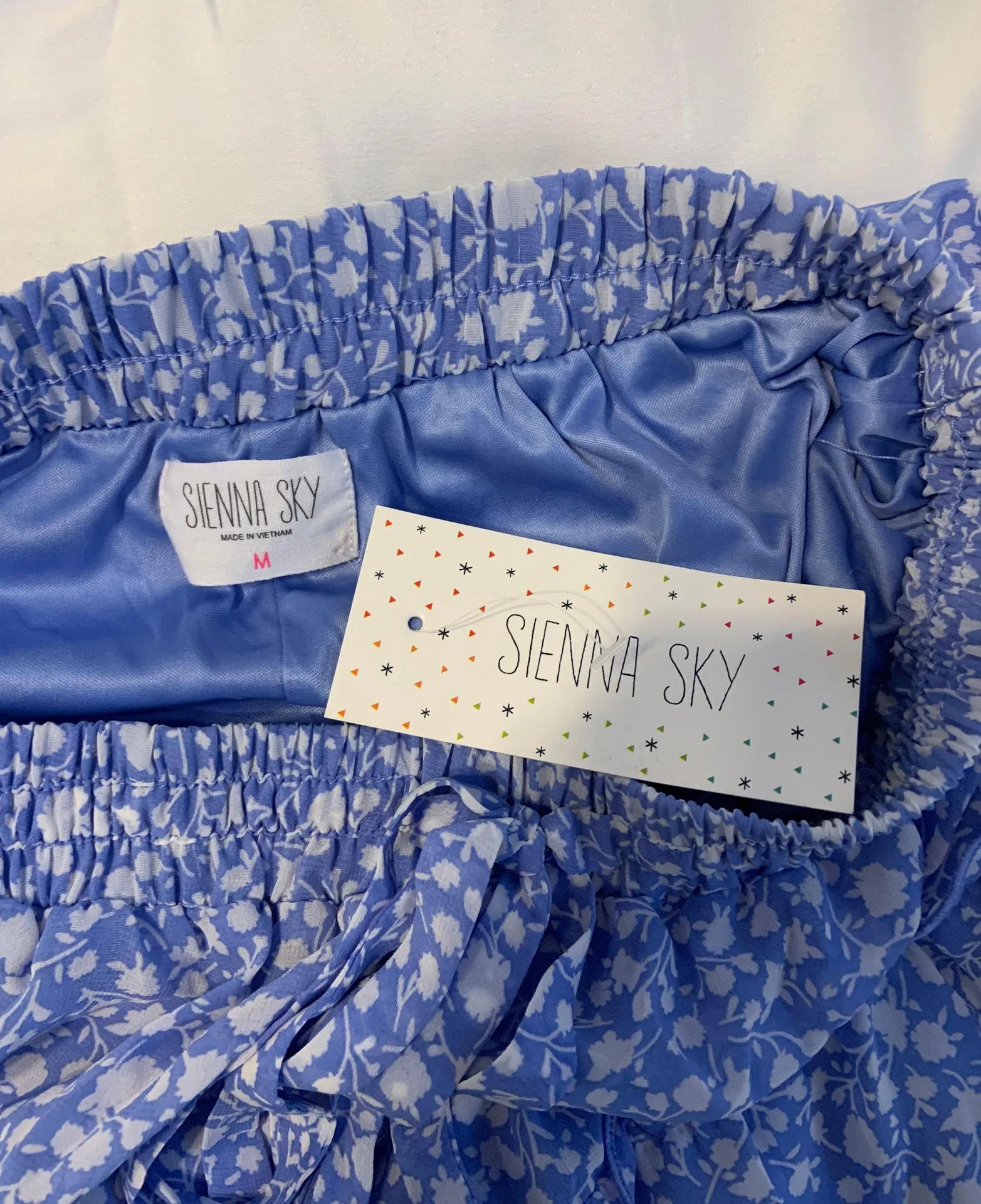 Sienna Sky Blue Floral Skirt - Image 3