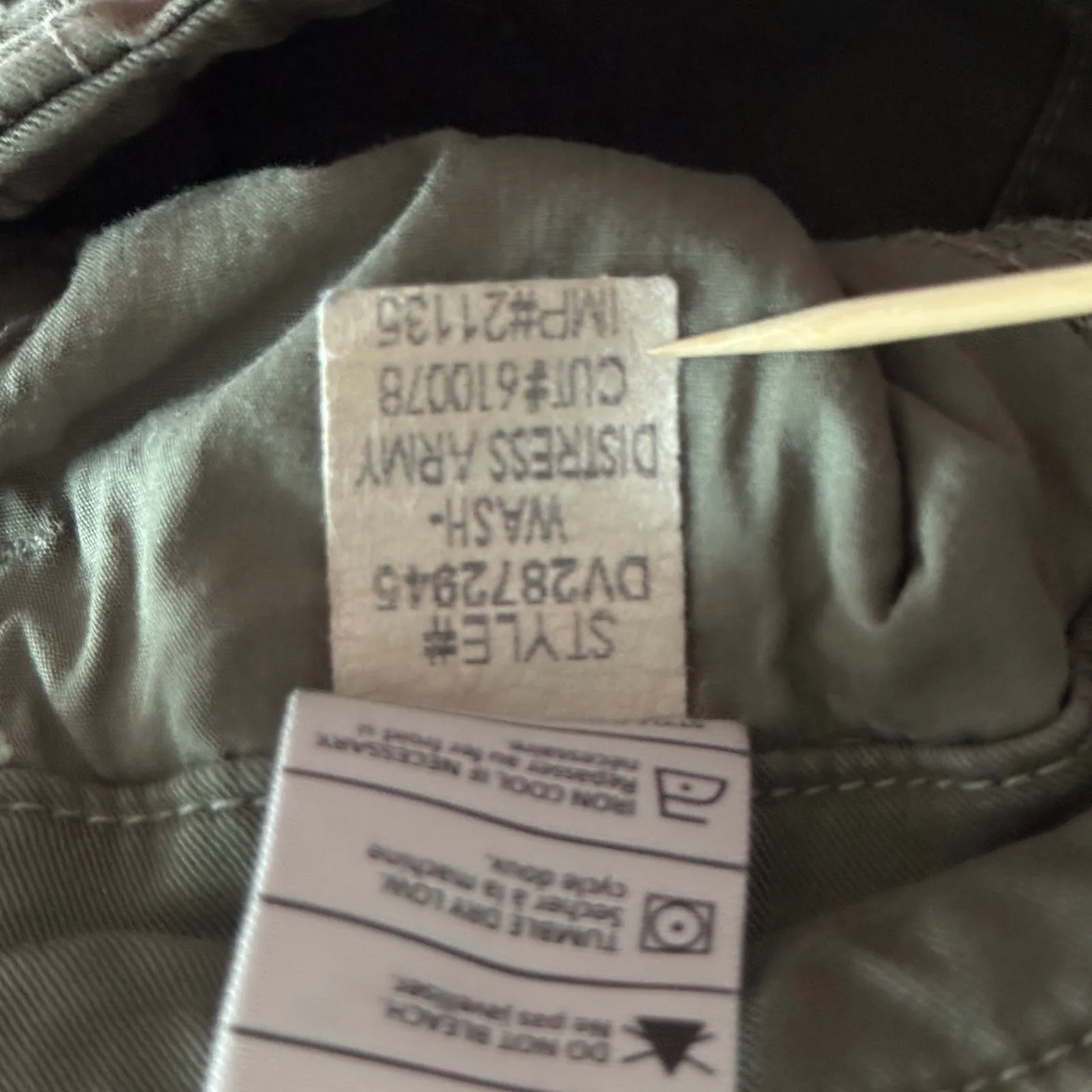 Vince Pants Olive Green Cargo Utility Pockets Casual Comfort Womens‎ Size 4 28 - Image 11