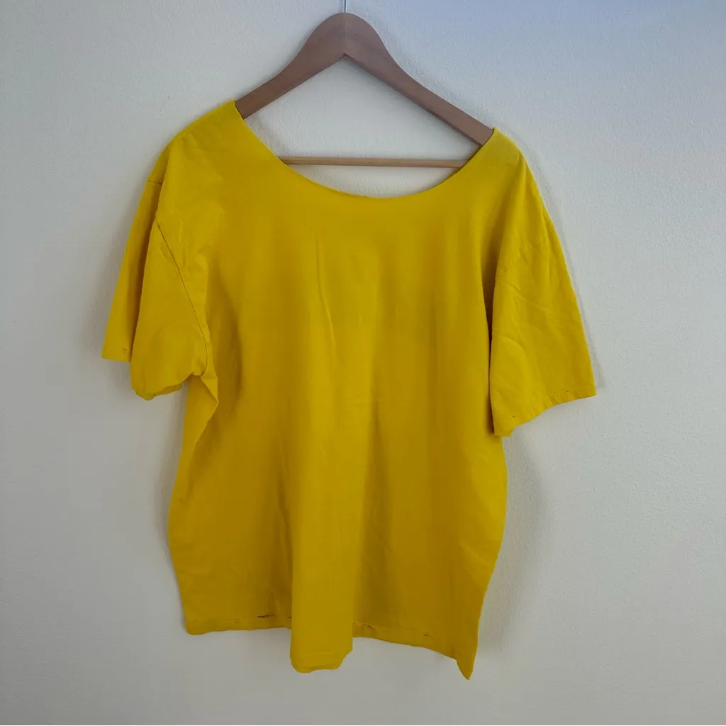 University of Michigan Destroyed off the shoulder Tee - Image 8