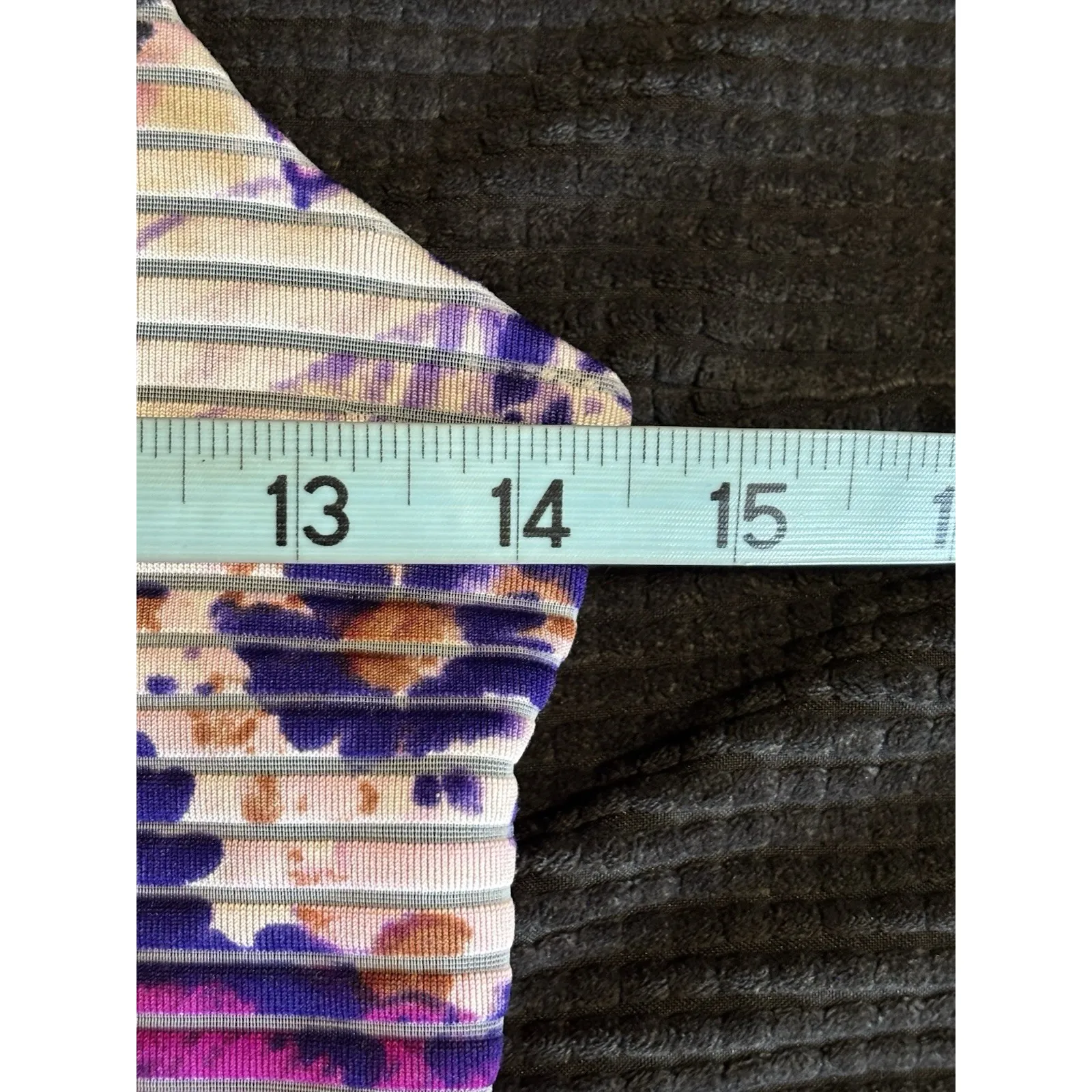 Jennifer Lopez Bodycon Midi Dress Black/Purple Floral Size 2 Zip Back‎ Lined - Image 7