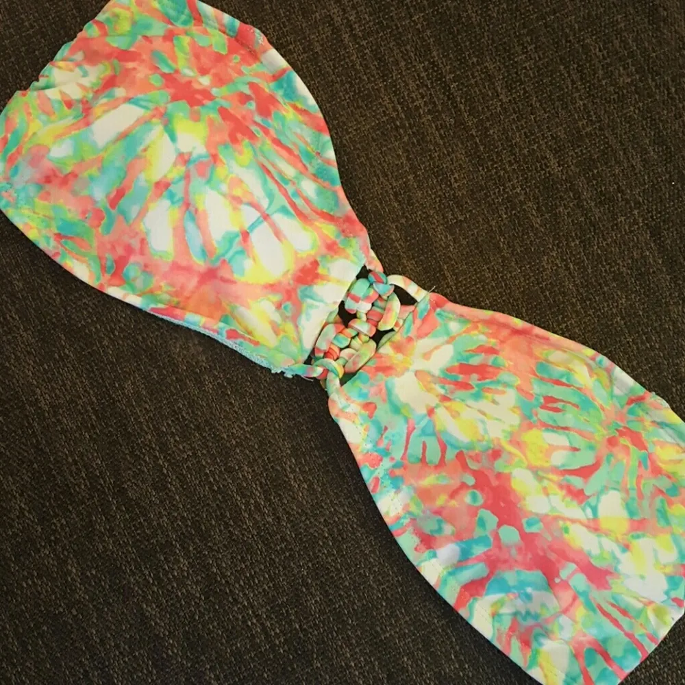 *FREE* Forever 21 Tie Dye Bandeau Swim Top - Image 2