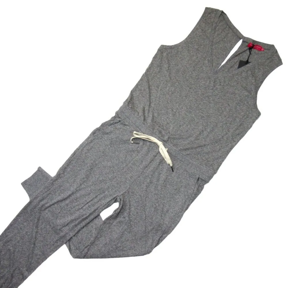 NWT n:PHILANTHROPY Flower Jumpsuit in Heather Gray V-neck Jogger XL $178 - Image 6