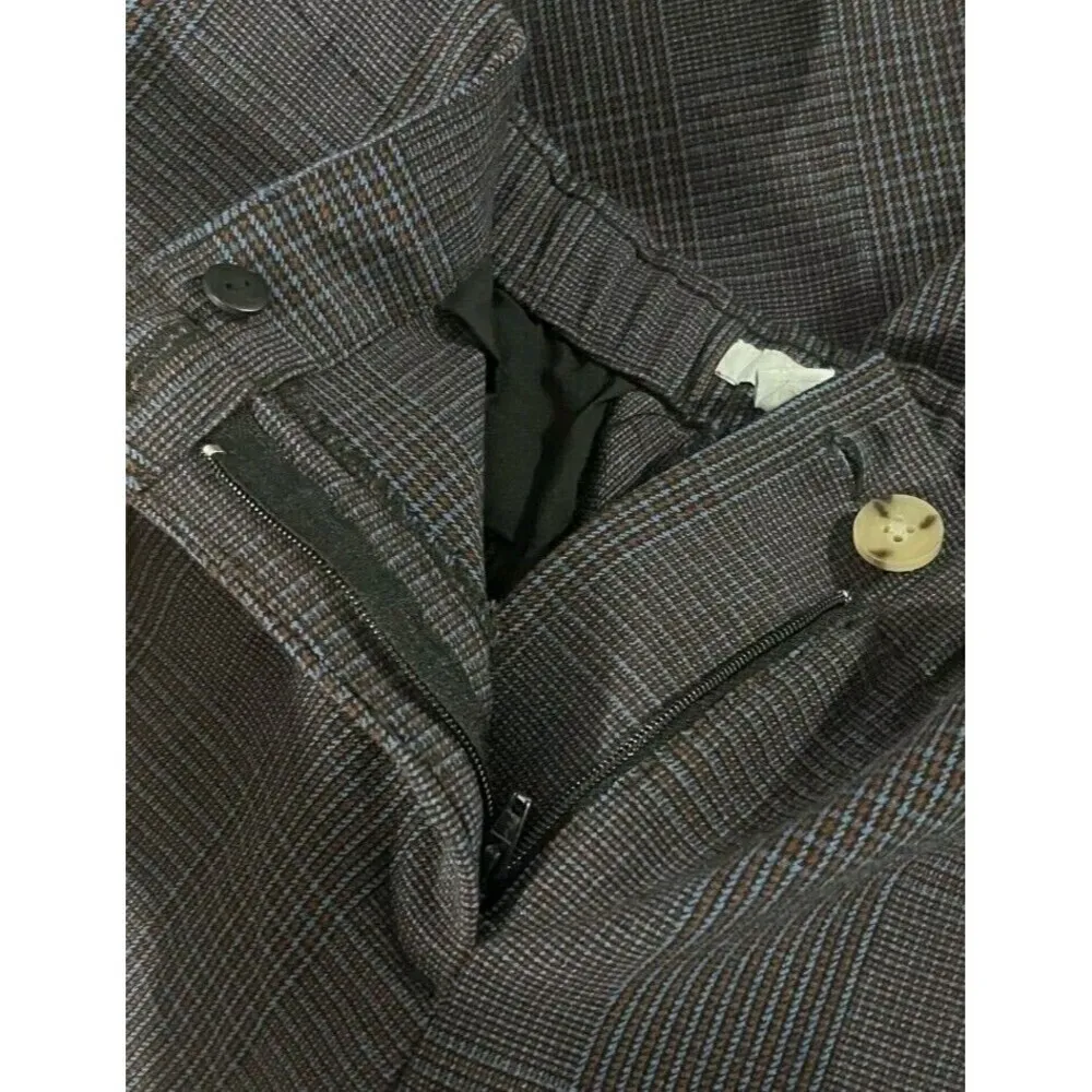 J. Jill Glen Check Straight Leg Dress Pants Size 6P Preppy Office Classic - Image 6