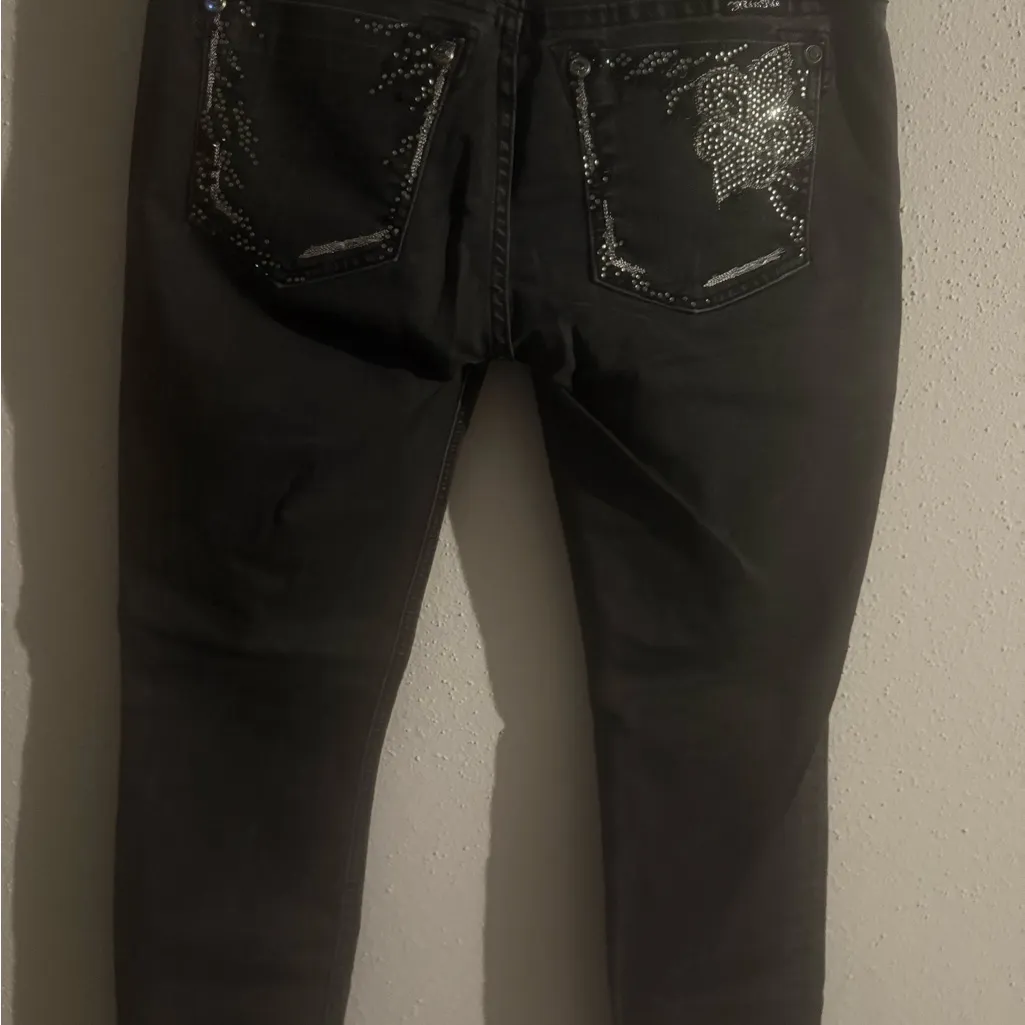 Miss Me Men's Dark Gray Skinny Jeans - Image 3