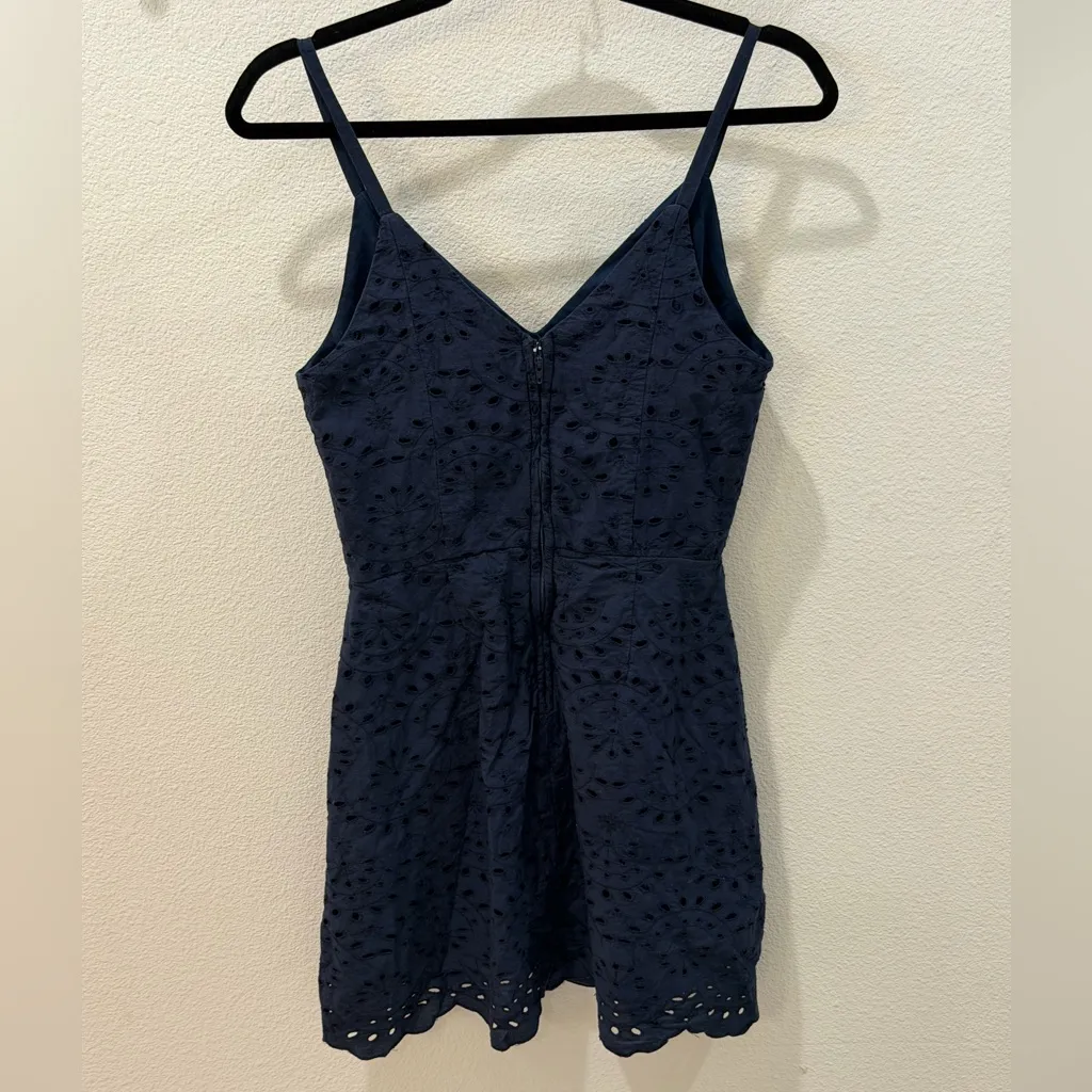 Speechless Navy Blue Eyelet Lace Mini Dress • Size 5 - Image 4