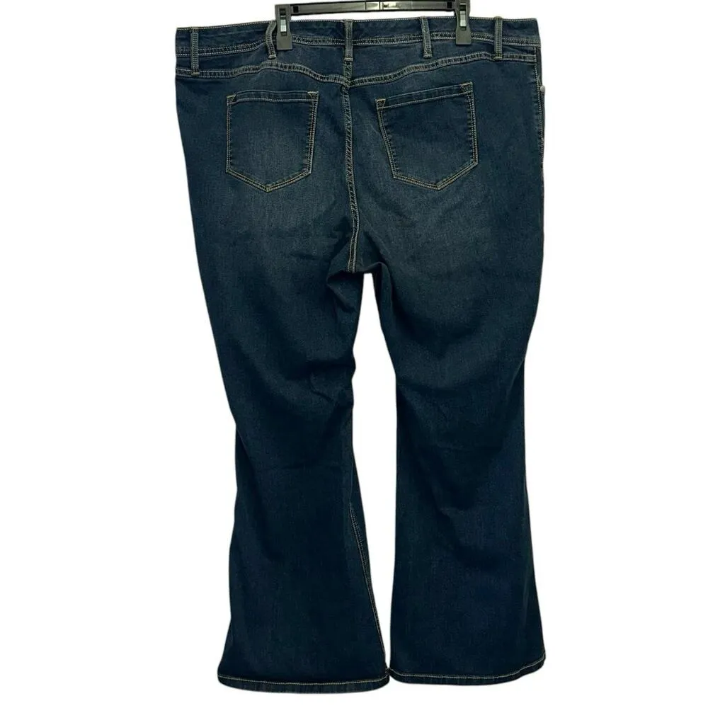 Torrid Luxe Slim Boot Dark Denim Jeans Regular - Image 2