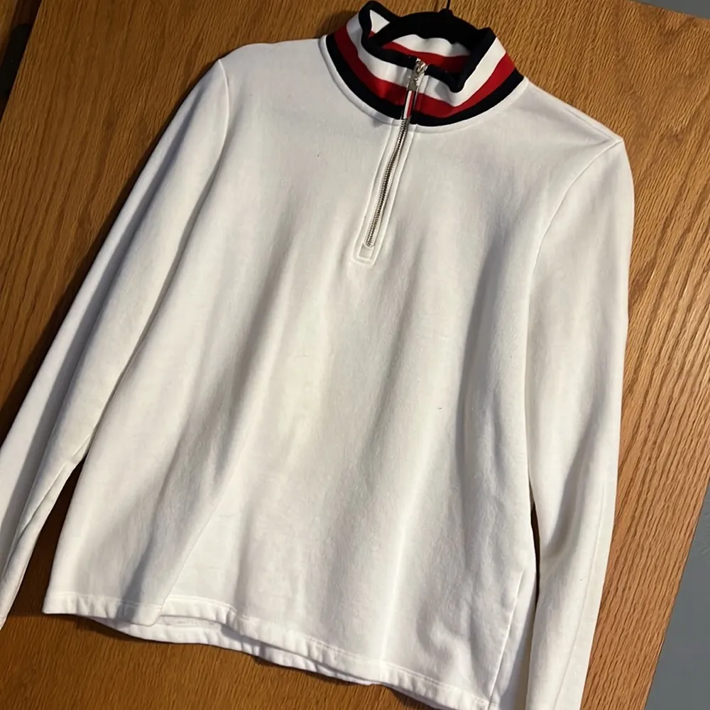 Tommy Hilfiger White Quarter Zip - Image 2