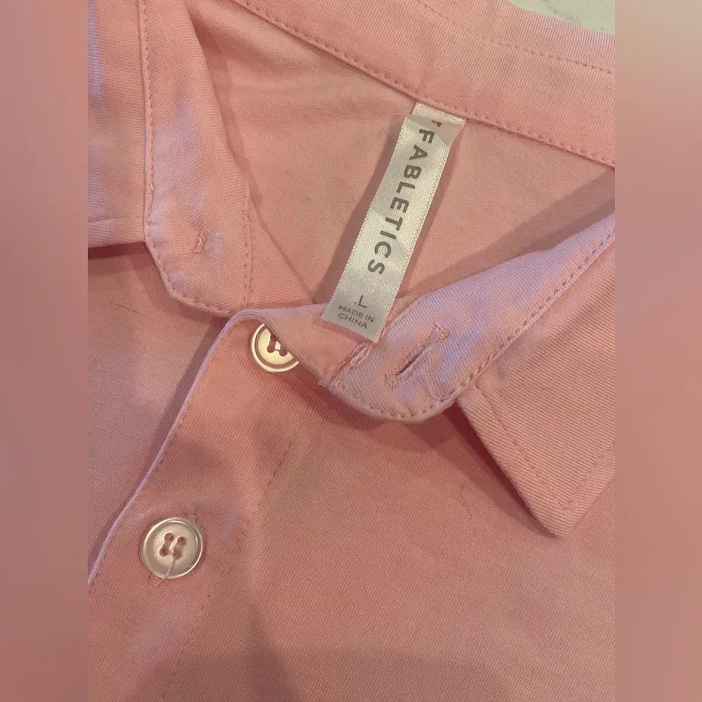 FABLETICS Boxy Short-Sleeve Polo Orchid Pink Large‎ NWOT - Image 12