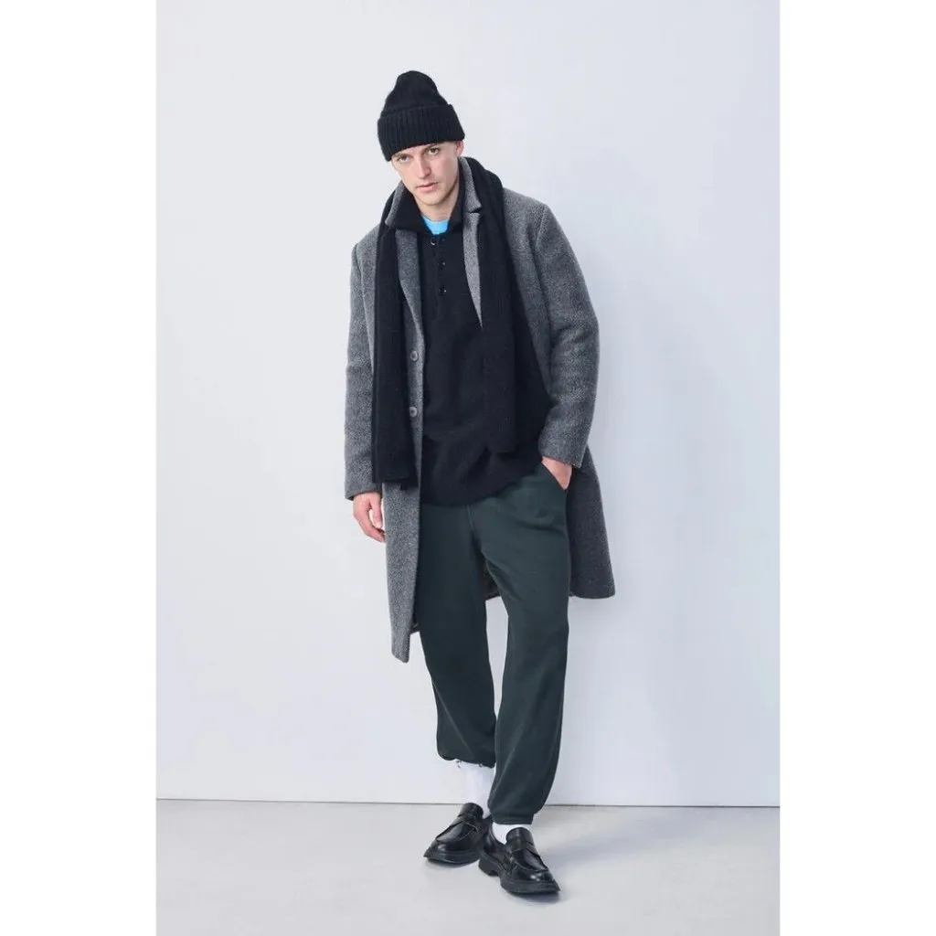 American Vintage East Scarf in Noir One Size New Unisex Wrap - Image 6