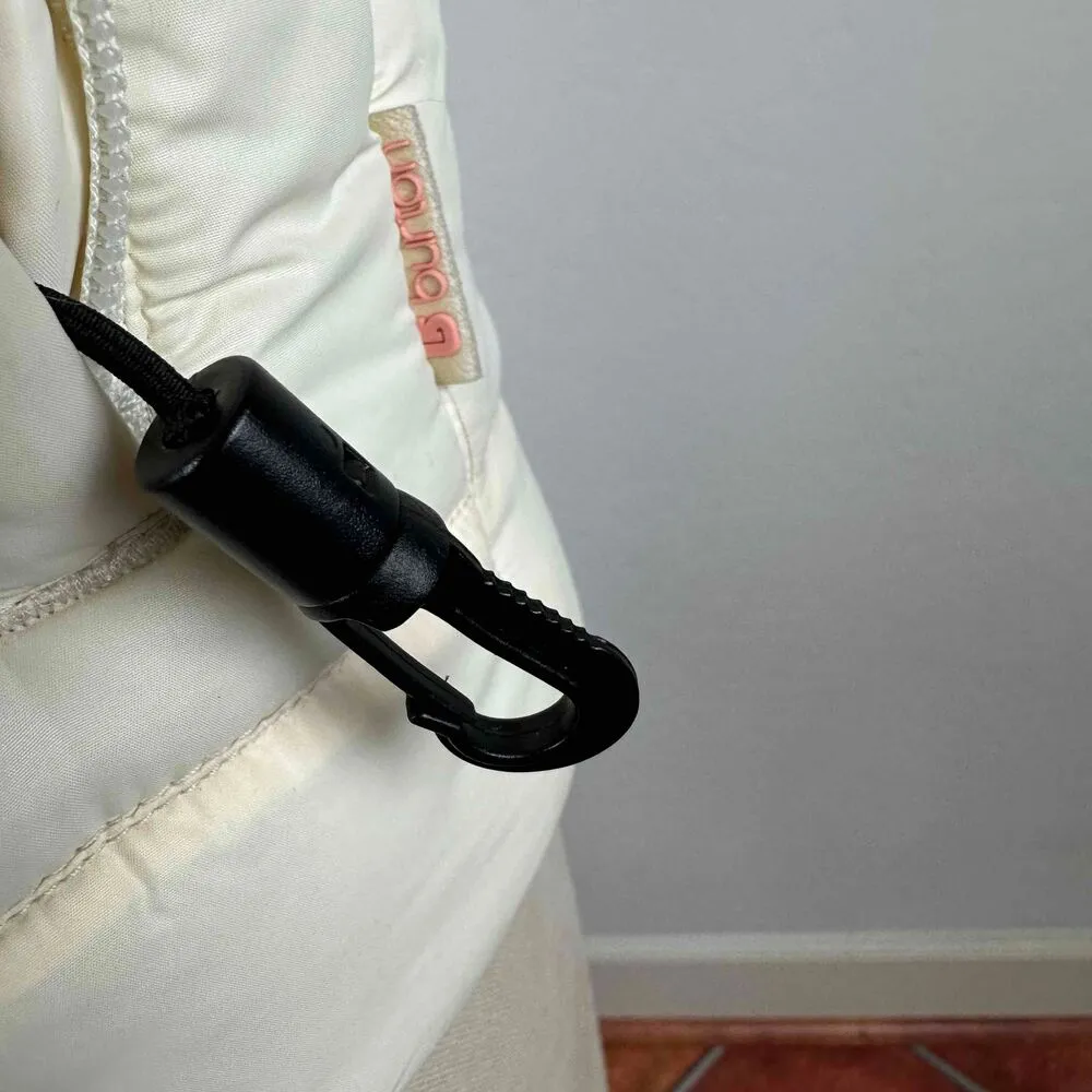 Burton Ivory Sleeveless Hooded Button Up Puffer Vest Size Medium - Image 6