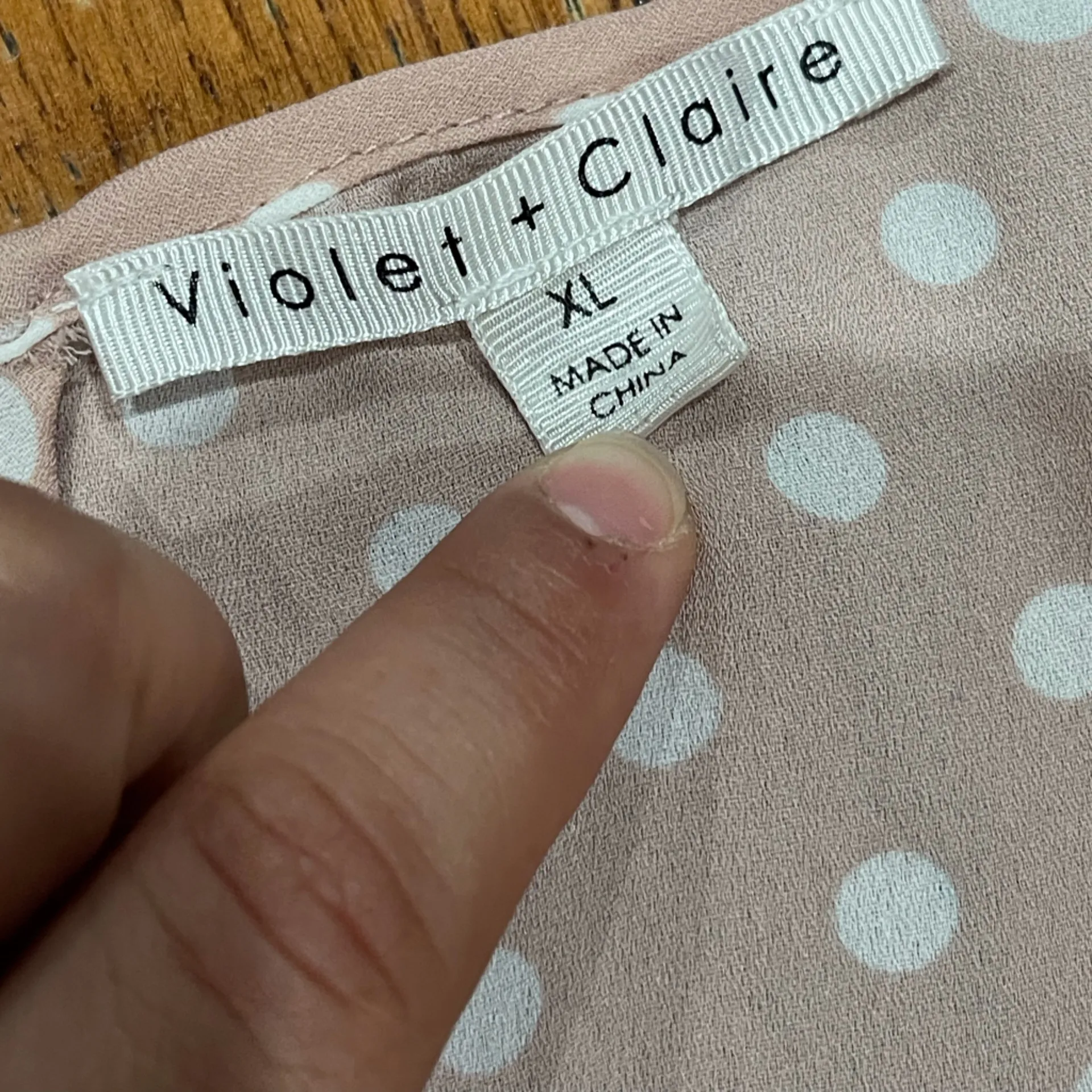 Violet & Claire Ruffle Sleeve Blouse - Pink and White - Image 14