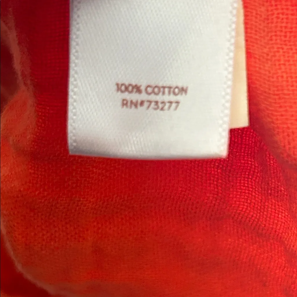 LC Lauren Conrad Vibrant Orange Blouse - Image 12