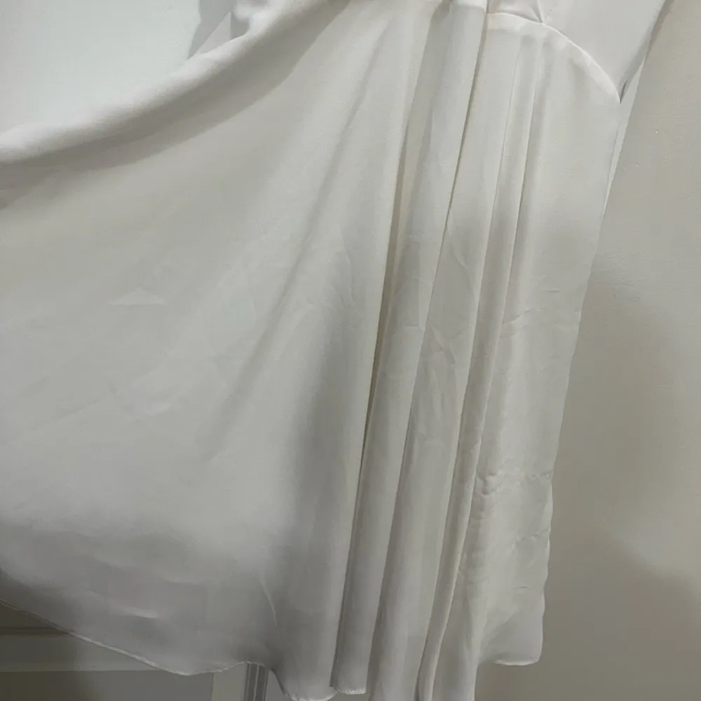 Krisa White Cross Back Mini Dress Size Small $176 - Image 2