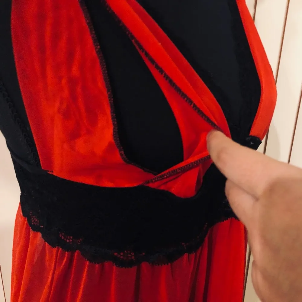NWT Red Mesh Babydoll Set Size XL - Image 3