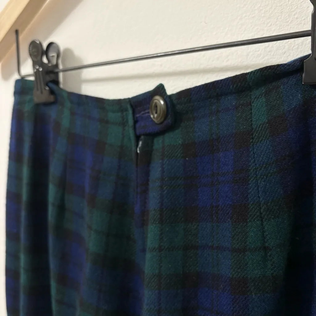 Vintage Pendleton Wool Plaid Vest Pants Set Sz 10 - Image 9