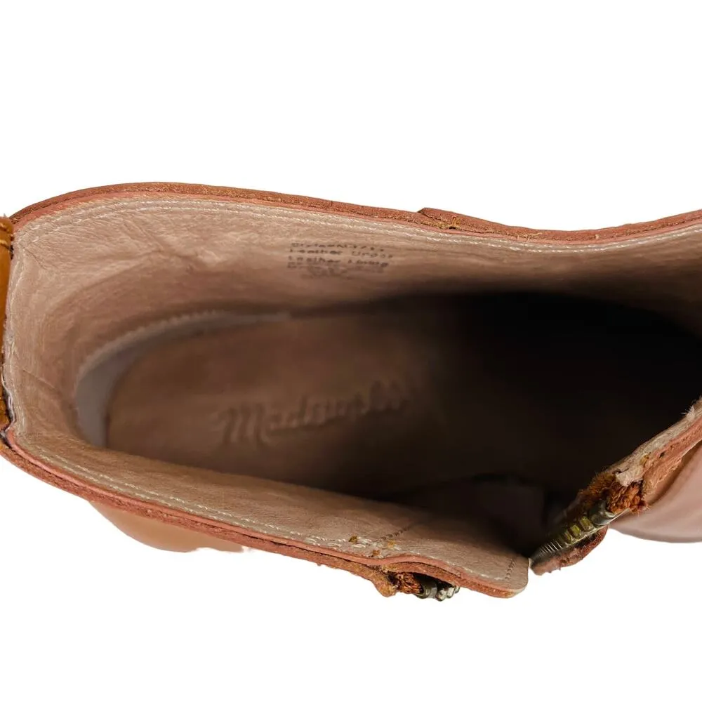 Madewell Camden Leather Ankle Bootie Brown 6 New - Image 10